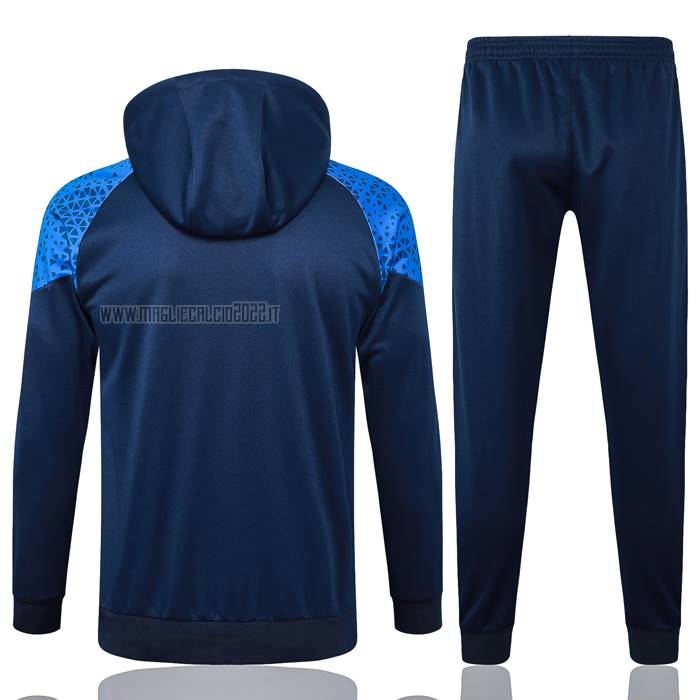 Tuta da Track de Felpa del Olympique Marsiglia 2023-2024 Blu Oscuro